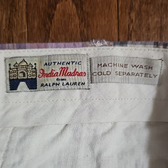 Ralph Lauren India Madras Patchwork Shorts - Picture 2 of 5